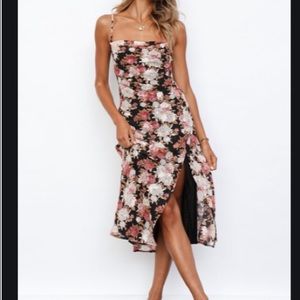 Hello Molly Weekend Feels Midi Black Dress